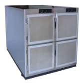 Image of 4-door mortuary fridge